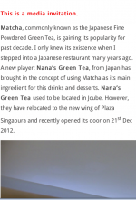 Nana's Green Tea PR Clippings 11