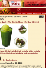 Nana's Green Tea Online Clipping